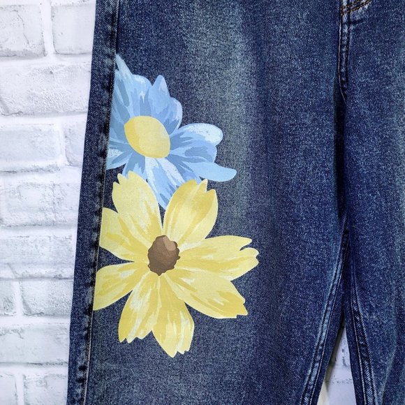 Hollister 11R W30 Dark Wash High Rise Vintage Stretch Wide Leg Jeans Graphic - Picture 6 of 10